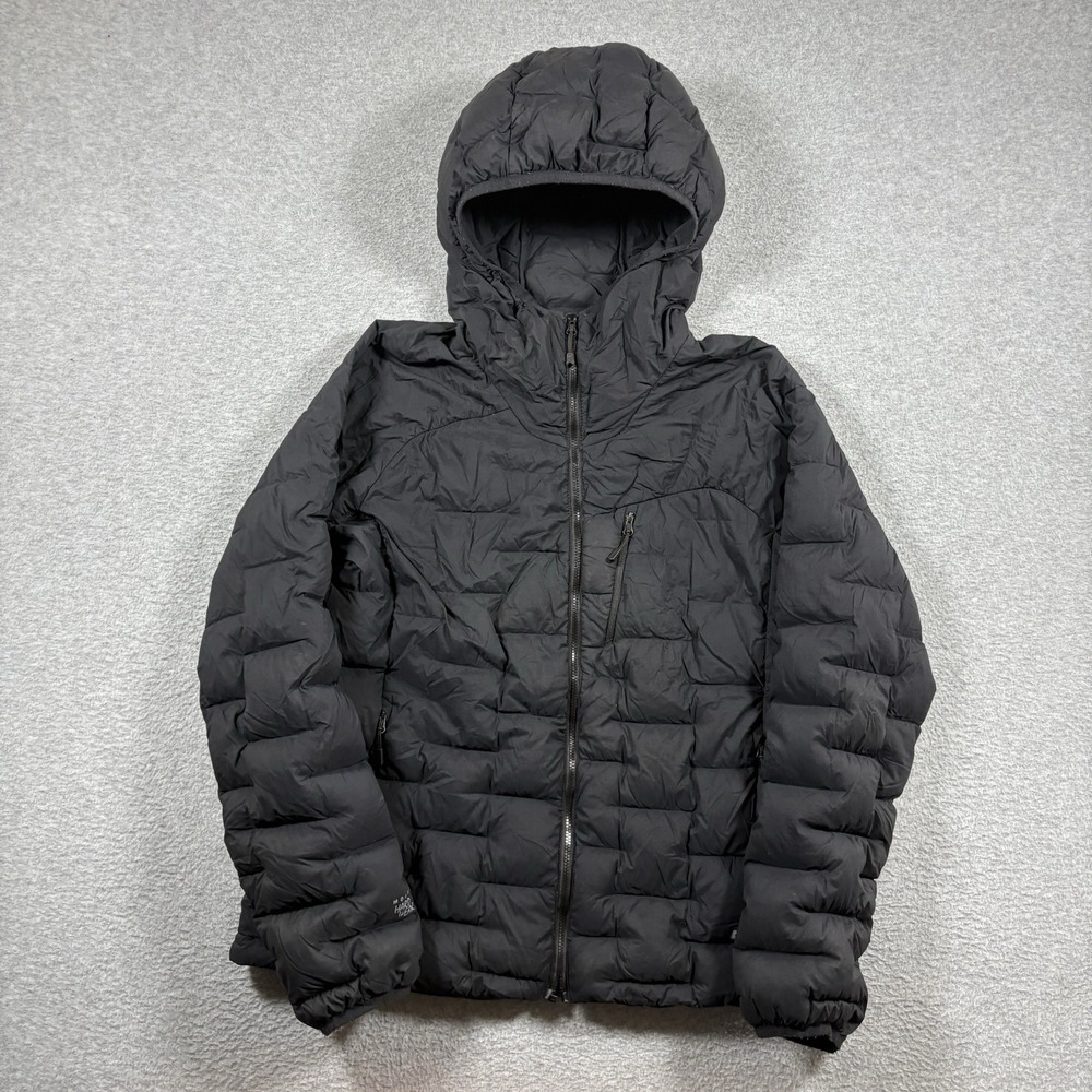 Mountain Hardwear Stretchdown Hooded Jacket Womens S Black Puffer 700 Fill